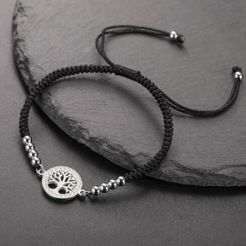 Dreamtimes Tree of Life Bracelet for Women Family Tree Bracelet Rope Bracelet Handmade Braided Rope Adjustable Bracelet Delicate Jewelry in Saudi Arabia