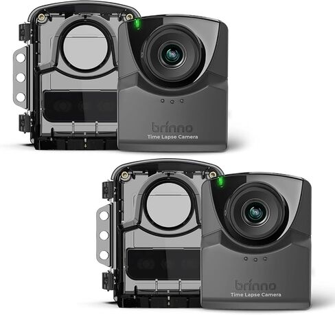 Brinno 2-Pack TLC2020 Outdoor Time Lapse Bundle with: Full HD Camera, IP67 Waterproof Housing (ATH1000), Secure Mount (AWM1000) – HDR – 99 Day Battery – Flexible Schedule – Easy Setup & Operation in Saudi Arabia