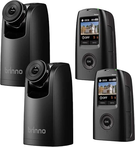 Brinno 2-Pack TLC2020 Outdoor Time Lapse Bundle with: Full HD Camera, IP67 Waterproof Housing (ATH1000), Secure Mount (AWM1000) – HDR – 99 Day Battery – Flexible Schedule – Easy Setup & Operation in Saudi Arabia