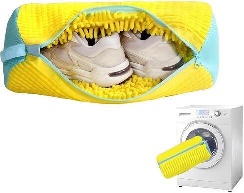 Shoe Washing Machine Bag, Shoe Laundry Bag with Zipper Closure, Protect Sneakers Shoes During Washing Machine Cleaning, Suitable for Travel Storage and Home Use in Saudi Arabia
