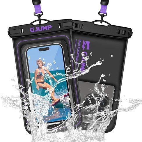 Waterproof Phone Pouch Floating, 2 Pack IP68 Dry Bag Cell Phone Case | Waterproof Phone Case with iPhone 17 16 15 14 Pro Max, Snorkeling Beach Swimming Cruise Travel Essentials, Lanyard Included in Kuwait
