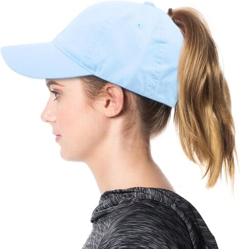 أنجيلا وويليام ذيل حصان فوضوي الكعك Ponycaps عادي البيسبول قناع قبعة أبي قبعة in Kuwait