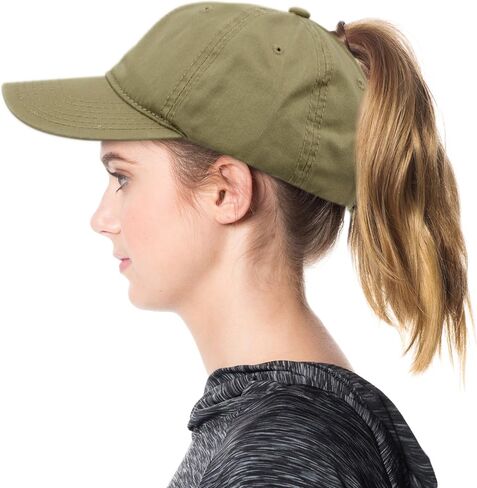 أنجيلا وويليام ذيل حصان فوضوي الكعك Ponycaps عادي البيسبول قناع قبعة أبي قبعة in Kuwait