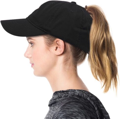 أنجيلا وويليام ذيل حصان فوضوي الكعك Ponycaps عادي البيسبول قناع قبعة أبي قبعة in Kuwait