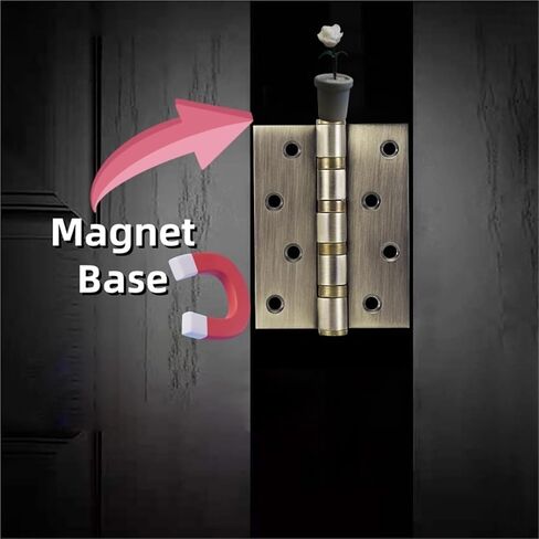 Generic Mini Rose (4PCS) مفصلات زخرفية مفصلات مغناطيسية - نمط زخرفي معاصر - مادة الراتنج - اللون الوردي - لمسة نهائية غير مكتملة in Kuwait