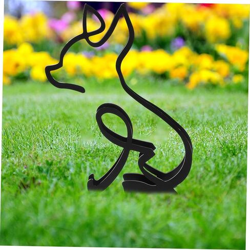 Dog Sculpture Figurine Wall Art Vintage Style Dog Ornament for Home Decor Tabletop Decoration and Lovers in Saudi Arabia