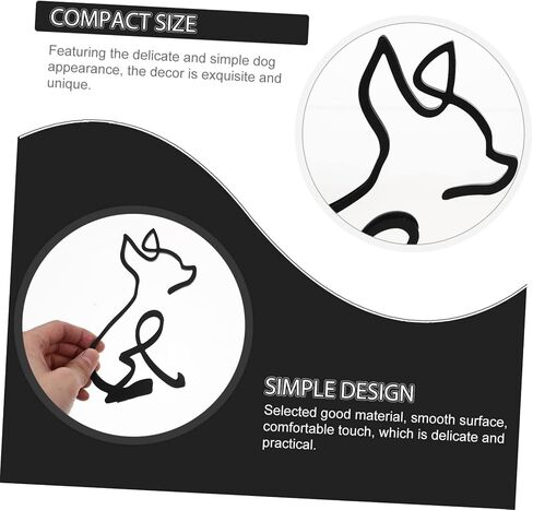 Dog Sculpture Figurine Wall Art Vintage Style Dog Ornament for Home Decor Tabletop Decoration and Lovers in Saudi Arabia