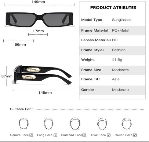 MUTYNE Luxury Square Small Frame Sunglasses Women Men Fashion Vintage Travel Leopard Head Sun Glasses For Male UV400 in Saudi Arabia