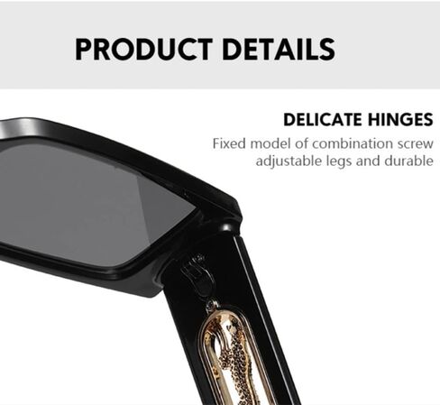 MUTYNE Luxury Square Small Frame Sunglasses Women Men Fashion Vintage Travel Leopard Head Sun Glasses For Male UV400 in Saudi Arabia