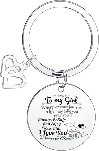 To My Daughter Keychain I Love You Gifts for Daughter Inspirational Birthday Gifts from Mom Dad in Saudi Arabia
