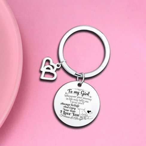 To My Daughter Keychain I Love You Gifts for Daughter Inspirational Birthday Gifts from Mom Dad in Saudi Arabia