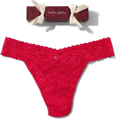 Hanky Panky Women's Signature Lace Original Rise Thong Cracker, Beet Juice in Saudi Arabia