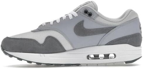 حذاء Nike Air Max 1 للرجال (HM9936-001، فوتون داست/وولف جراي/أبيض/رمادي دخاني) مقاس 9.5 in Saudi Arabia