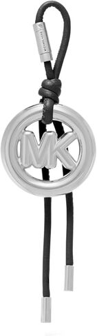 Michael Kors MK Metal Circle Bubble Charm, Silver-Tone Hardware/Key Charm/Black in Saudi Arabia