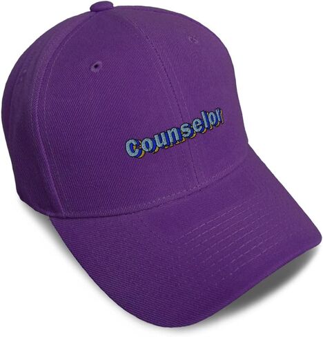 Speedy Pros Baseball Caps for Men & Women Embroidered Counselor Ladies & Men Baseball Hats Acrylic in Saudi Arabia