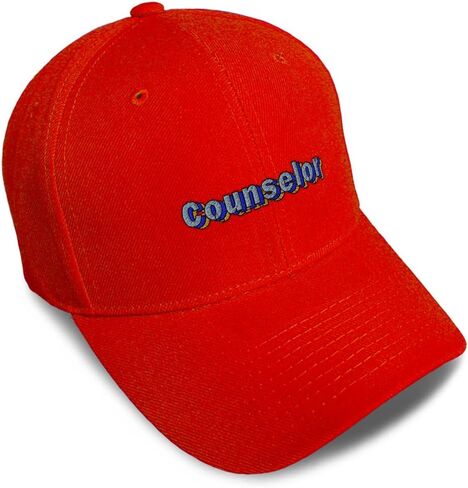 Speedy Pros Baseball Caps for Men & Women Embroidered Counselor Ladies & Men Baseball Hats Acrylic in Saudi Arabia