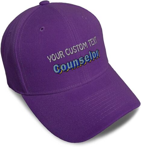 Speedy Pros Baseball Caps for Men & Women Embroidered Counselor Ladies & Men Baseball Hats Acrylic in Saudi Arabia
