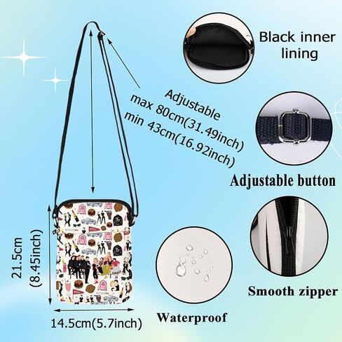 G2TUP Danny & Sandy Musical Crossbody Bag Sandy Danny Fans Gift Grease Theater Musical Shoulder Bag in Saudi Arabia