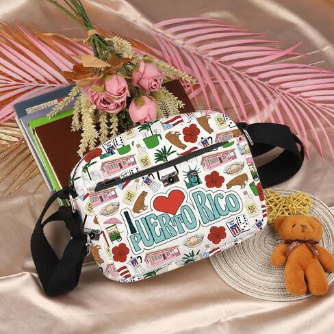 Lywjyb Birdgot Puerto Rico Inspired Crossbody Bag Puerto Rican Pride Gift Latina Puerto Rican Gift in Saudi Arabia