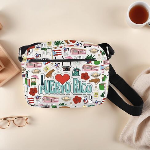 Lywjyb Birdgot Puerto Rico Inspired Crossbody Bag Puerto Rican Pride Gift Latina Puerto Rican Gift in Saudi Arabia