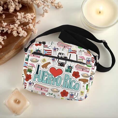 Lywjyb Birdgot Puerto Rico Inspired Crossbody Bag Puerto Rican Pride Gift Latina Puerto Rican Gift in Saudi Arabia