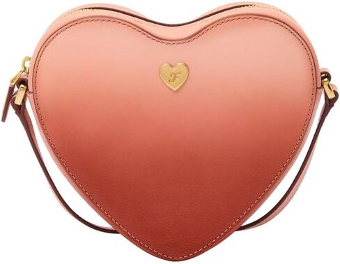 Fossil Women's Heart Leather Crossbody Bag, NEBULA OMBRE VDAY in Saudi Arabia