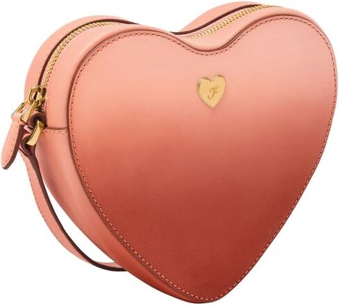 Fossil Women's Heart Leather Crossbody Bag, NEBULA OMBRE VDAY in Saudi Arabia