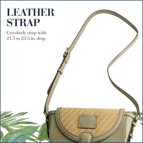 Tommy Bahama Crossbody Bag, Women's Mini Handbag, Woven Design and Adjustable Shoulder Strap, Sage, One Size in Saudi Arabia