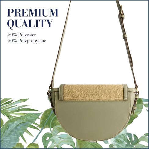 Tommy Bahama Crossbody Bag, Women's Mini Handbag, Woven Design and Adjustable Shoulder Strap, Sage, One Size in Saudi Arabia