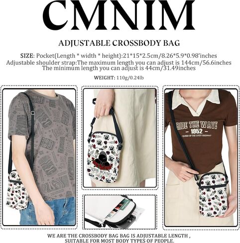 CMNIM Dark Romance Merch Book Lover Crossbody Bag Morally Grey Bookish Shoulder Purse Strap in Saudi Arabia