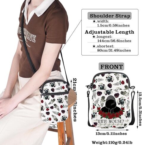 CMNIM Dark Romance Merch Book Lover Crossbody Bag Morally Grey Bookish Shoulder Purse Strap in Saudi Arabia