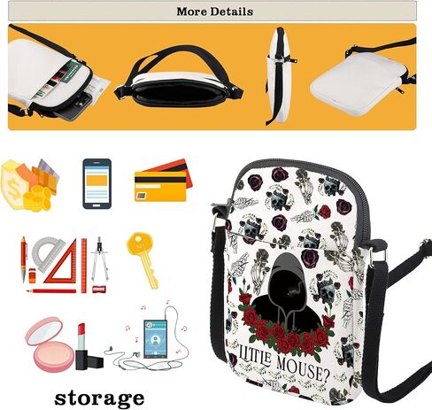 CMNIM Dark Romance Merch Book Lover Crossbody Bag Morally Grey Bookish Shoulder Purse Strap in Saudi Arabia