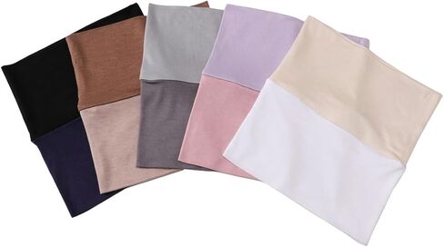 Lucky staryuan 5Pack Muslim Inner Hijab Caps Women Stretchy Breathable Full Cover Undercap Tube Bonnet in Saudi Arabia