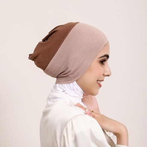 Lucky staryuan 5Pack Muslim Inner Hijab Caps Women Stretchy Breathable Full Cover Undercap Tube Bonnet in Saudi Arabia