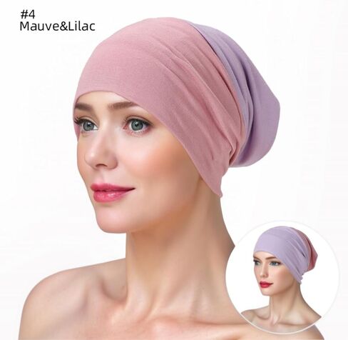Lucky staryuan 5Pack Muslim Inner Hijab Caps Women Stretchy Breathable Full Cover Undercap Tube Bonnet in Saudi Arabia