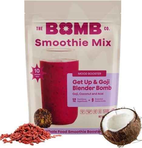 Bomb Co. Blender Bomb ، OG ، Superfood Smoothie Mix مع بذور شيا ، بذور القنب ، بذور الكتان ، ملح البحر ، والأحماض الأمينية لصحة الأمعاء ، خالية من الغلوتين ، ألياف عالية ، 10 حصص in Saudi Arabia