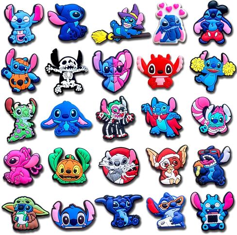 12,20.25Pcs Cartoon Shoe Charms for Croc Clogs Sandals, Cute Shoe Decorations in Saudi Arabia