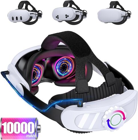 حزام الرأس لـ META Quest 3S/Quest 3/Quest 2 ، VR Excessories استبدال حزام النخبة القابل للتعديل لـ Oculus in Kuwait