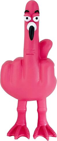 تمثال فلامنغو الأوسط من coeazy Pink - ديكور مكتب مضحك من الراتنج مقاس 6.3 بوصة، تمثال فلامنغو متمرد فريد للمنزل والمكتب والسيارة والرف، هدية فنية ملتوية للتعبير عن الذات ومحبي الفكاهة in Kuwait