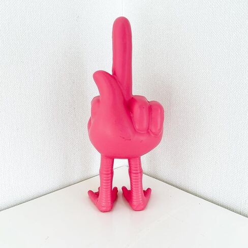تمثال فلامنغو الأوسط من coeazy Pink - ديكور مكتب مضحك من الراتنج مقاس 6.3 بوصة، تمثال فلامنغو متمرد فريد للمنزل والمكتب والسيارة والرف، هدية فنية ملتوية للتعبير عن الذات ومحبي الفكاهة in Kuwait