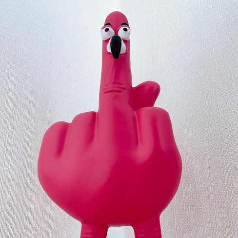 تمثال فلامنغو الأوسط من coeazy Pink - ديكور مكتب مضحك من الراتنج مقاس 6.3 بوصة، تمثال فلامنغو متمرد فريد للمنزل والمكتب والسيارة والرف، هدية فنية ملتوية للتعبير عن الذات ومحبي الفكاهة in Kuwait