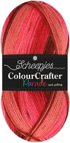 Scheepjes Color Crafter Parade 100g خيوط - 403 مزيج أصفر - أكريليك قسط ناعم للحياكة والحيوانية in Kuwait