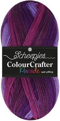 Scheepjes Color Crafter Parade 100g خيوط - 403 مزيج أصفر - أكريليك قسط ناعم للحياكة والحيوانية in Kuwait
