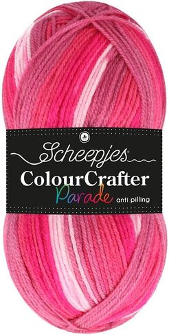 Scheepjes Color Crafter Parade 100g خيوط - 403 مزيج أصفر - أكريليك قسط ناعم للحياكة والحيوانية in Kuwait