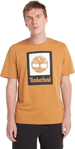 تي شيرت بشعار Stack بأكمام قصيرة من Timberland in Saudi Arabia