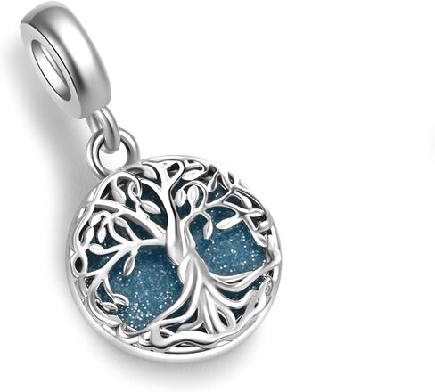 سحر شجرة الحياة المتلألئة من MiiFort يناسب أساور Pandora Charms Moments in Saudi Arabia