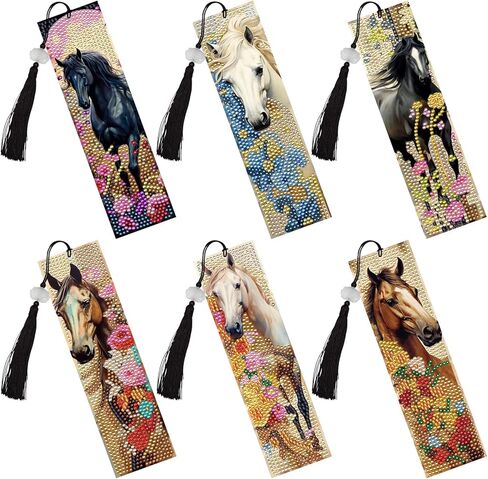 Jesus Diamond Painting Bookmarks - 6 Pcs DIY Christian Diamond Art Bookmarks Religious Gem Art Craft Kits Birthday Holiday Inspirational Gift for Reading Lovers Adults Beginners Teacher in Kuwait