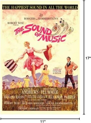 صوت الموسيقى (1965) - 11 × 17 - النمط أ in Saudi Arabia