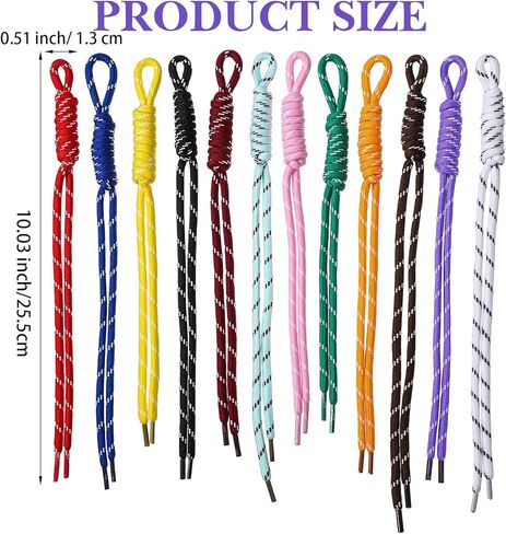 YBEATY 12Pcs Paracord Keychain Paracord Charm Bag Keychain Accessories Colorful Braided Code Charms Rope Bag Charms for Handbag Accessories Purse Hanging Ornament Water Bottle Backpacks in Saudi Arabia