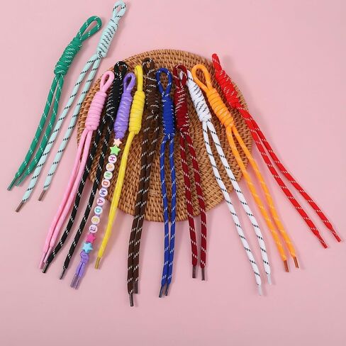 YBEATY 12Pcs Paracord Keychain Paracord Charm Bag Keychain Accessories Colorful Braided Code Charms Rope Bag Charms for Handbag Accessories Purse Hanging Ornament Water Bottle Backpacks in Saudi Arabia